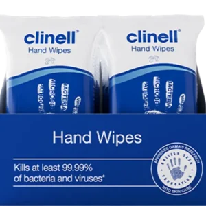 Anti-bacterial hand wipes (10 individual sachets)